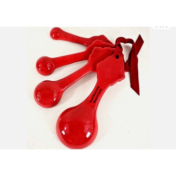 New! Ceramic Measuring Spoon Set - Picture 3 of 4